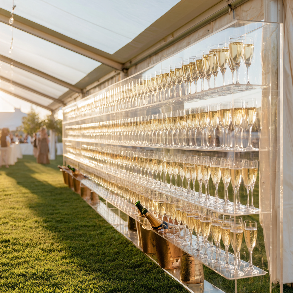 Self-Serve Champagne Wall