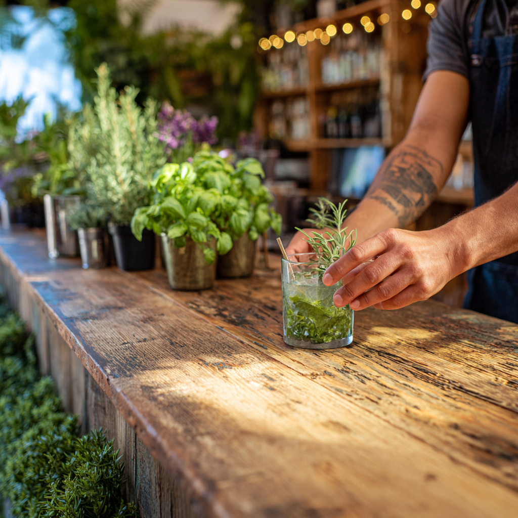 Garden-to-Glass Mocktail Bar
