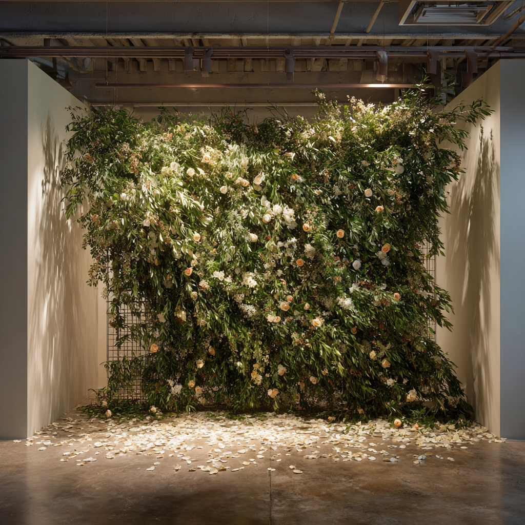 Botanical Curtain Floral Backdrop