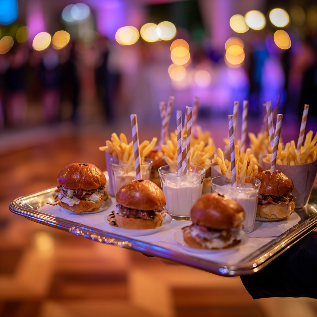 Late-Night Comfort-Food Wedding Reception